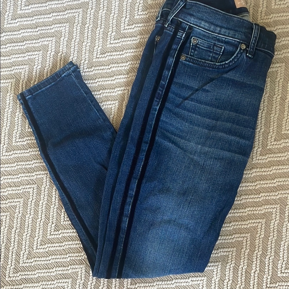 7 For All Mankind Women's Skinny Jeans - Dark Blue